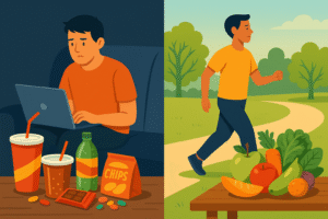 शक्कर और निष्क्रिय जीवनशैली के दुष्प्रभाव: जानें कैसे बदलें अपनी आदतें